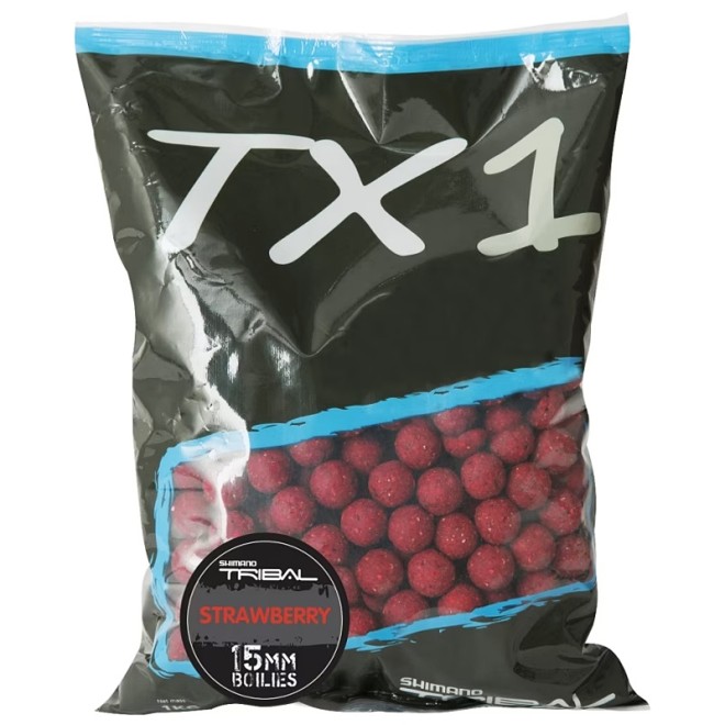 SHIMANO - TX1 Strawberry Boilies 1kg