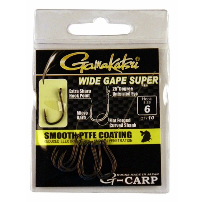 GAMAKATSU - G-Carp PTFE Coating Wide Gape Super
