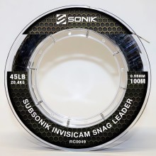 Sonik - Subsonik Invisicam Snag Leader 45lb (0,55mm) 100m