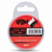 Spomb - Tapered Braided Leaders Red