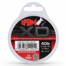 Spomb - XD Braided Leader 50m 40lb Black