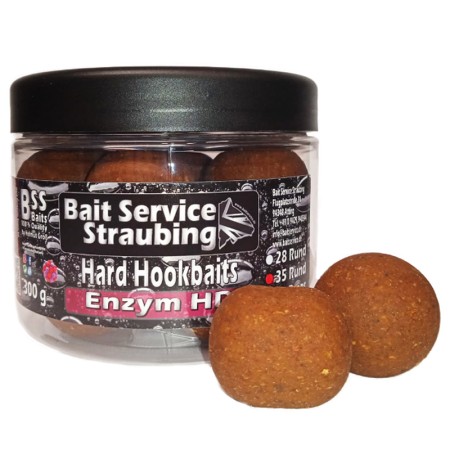 Bait Service Straubing - Hard Hookbaits 300g Enzym HD 28,35mm Rund & 29 x 35mm Drops