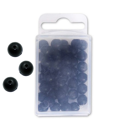 Black Cat - Hard Beads Black 8mm 50 Stück