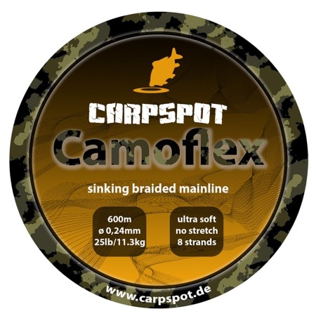 Carpspot - Camoflex Sinking Braid 0,24mm 600m