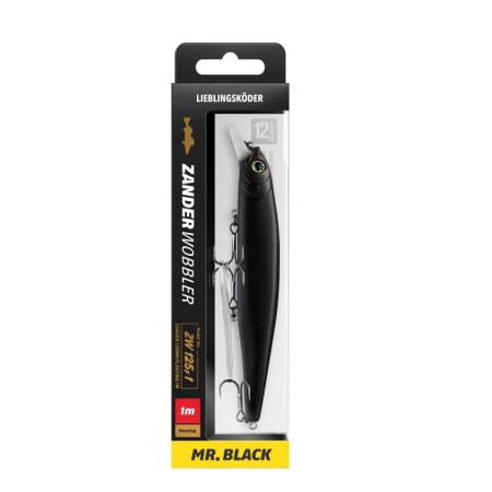 Lieblingsköder - Zanderwobbler Mr. Black 125 F1