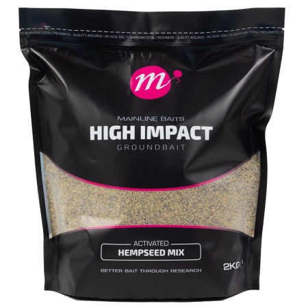 Mainline - High Impact Groundbait Activated Hempseed Mix 2kg