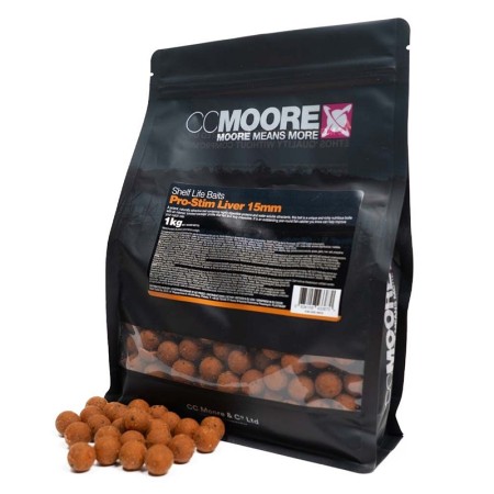 CCMoore - Shelf Life Boilies Pro-Stim Liver 1kg