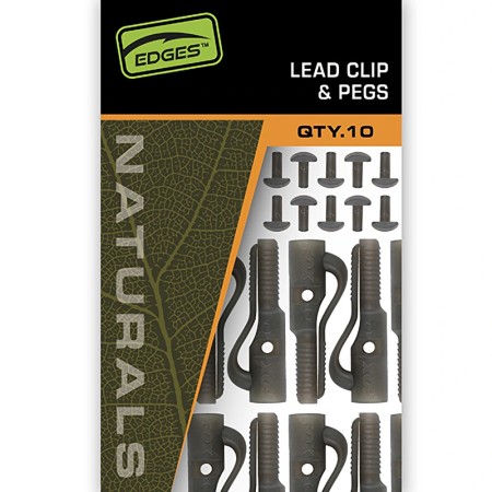 Fox - Edges Naturals Lead Clip & Pegs