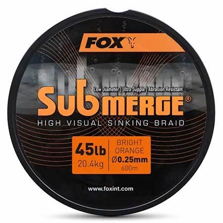 Fox - Submerge Orange Sinking Braid 600m