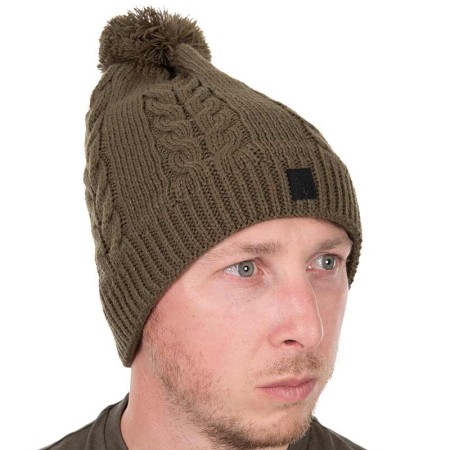 Fox - Khaki Knitted Bobble Hat