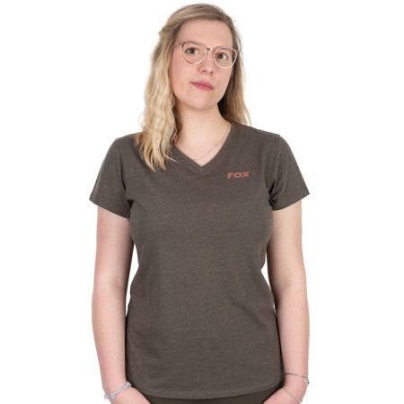 Fox - Womens V-Neck T-Shirt Size XL