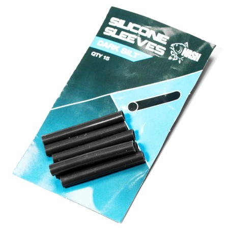 Nash - Silicone Sleeves Dark Silt